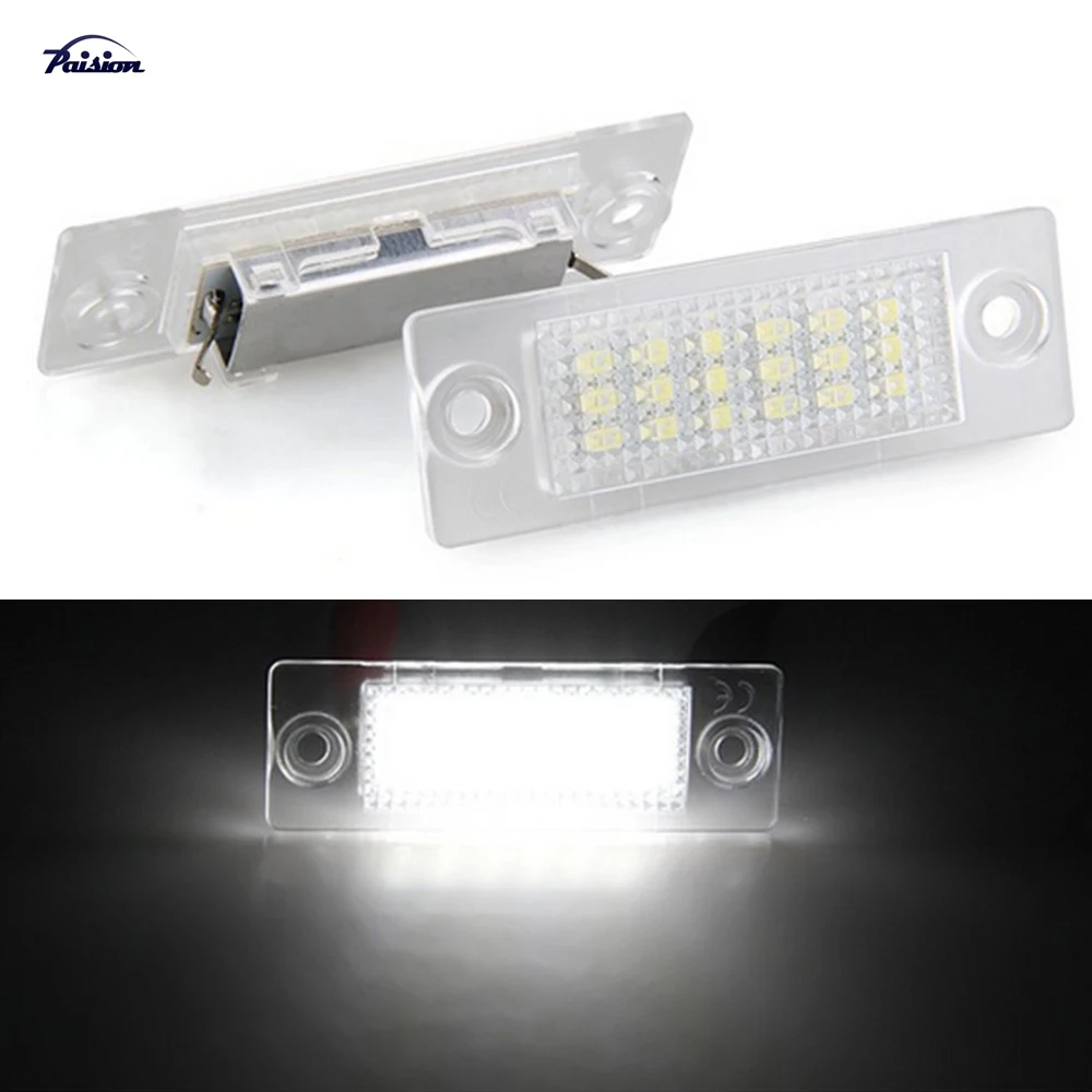 2 шт. 18SMD задний светодиодный номерной знак для VW Touran /Passat B6 5D /Jetta Candy SKODA Superb 1 3U B5|skoda