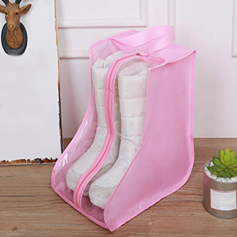 PVC Shoes Protector Bag Boots Shoes Dustproof Bag Storage Pouch Home
