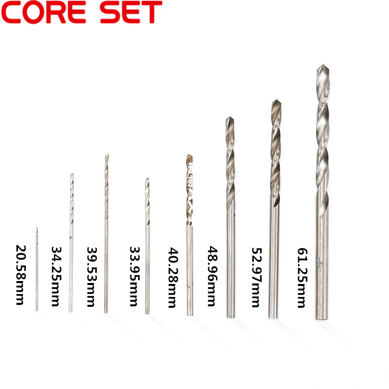 40 шт. набор сверл для дрели 0 5/0 7/0 8/1/1/2/2/3/3 мм|drill bits plastic|bit setdrill bit set |