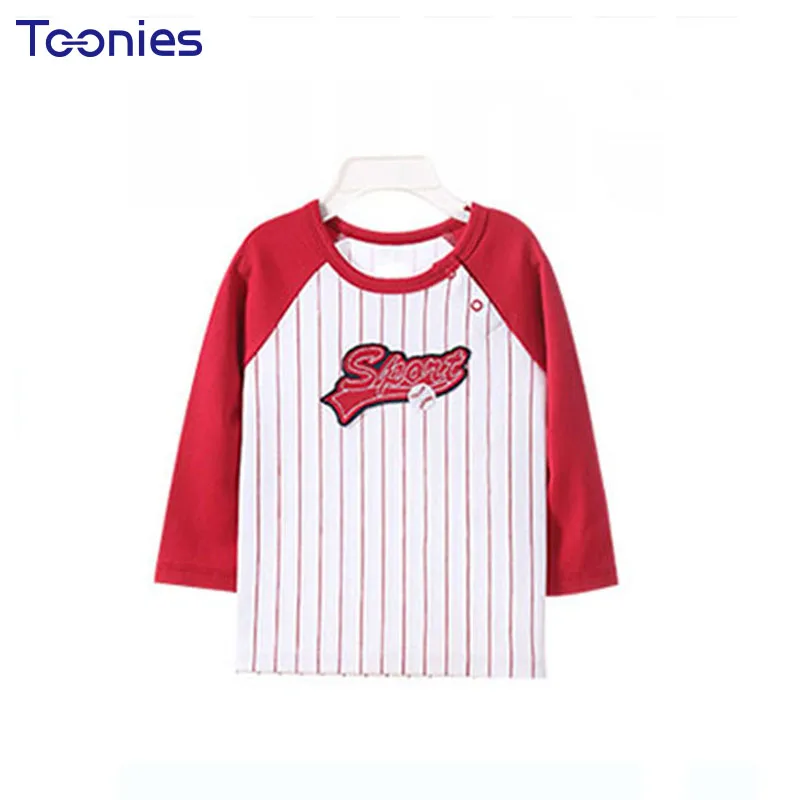 Autumn Baby T-shirt Spring Boys Girls Tee Tops High Quality Infants T-shirts 2017 New Fashion Stripe Kids Clothing Loose Clothes | Детская