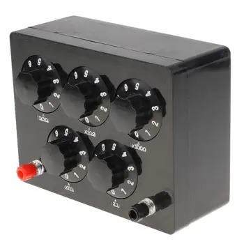 

0 - 9999.9 Ohm Electrical Resistance Box Physics Experiment Lab Equipment Science Learning Educational Toys for Students