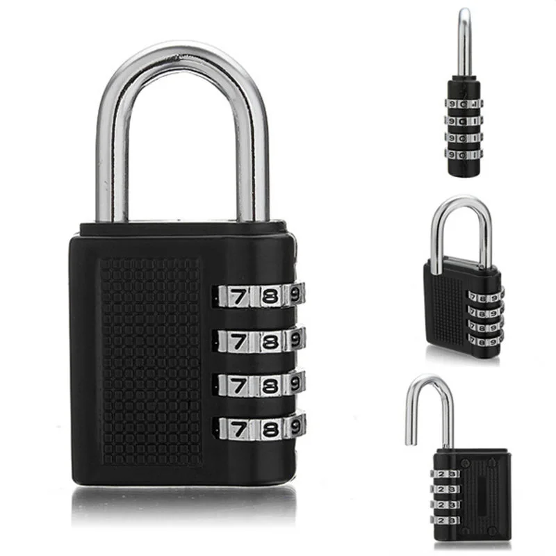 

Newest 4 Digit Combination Padlock Number Luggage Travel Code Lock @8 JD9