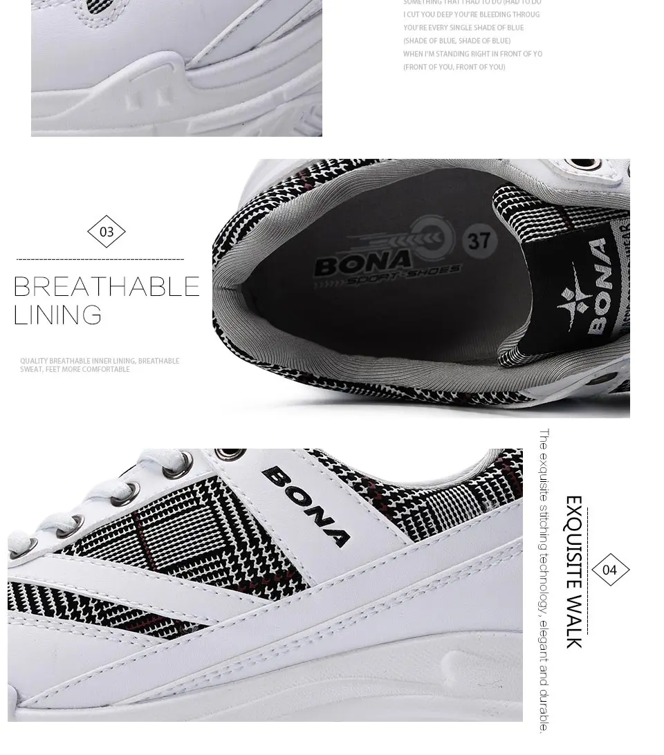 BONA/Новинка года; стильные кроссовки для бега; женская спортивная обувь; женские кроссовки; Zapatos Corrientes De Verano; модная обувь; chaussure homme De Marque