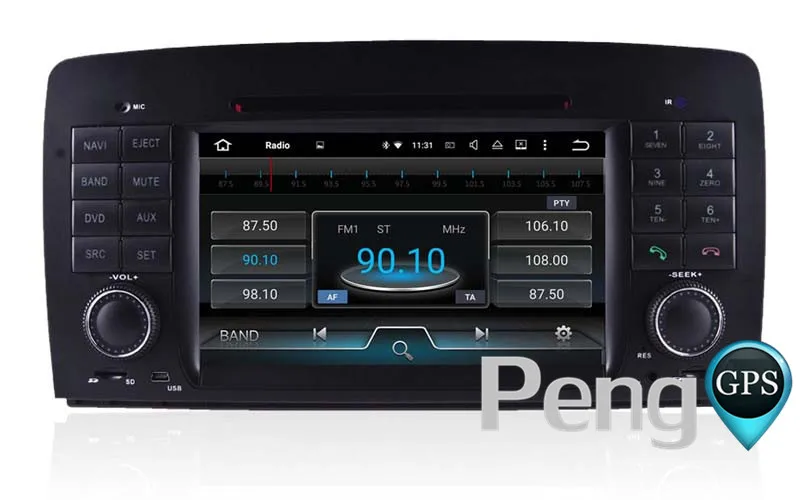 Perfect Octa Core 7 CD DVD Player 7 Inch 2 Din Stereo Android 8.0 Car Radio for Benz R W251 2006-2012 GPS Navigation Autoradio Headunit 6