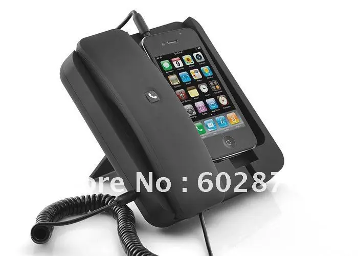 Phone Dock with Handset for iPhone4, Android Phones, 3.5mm