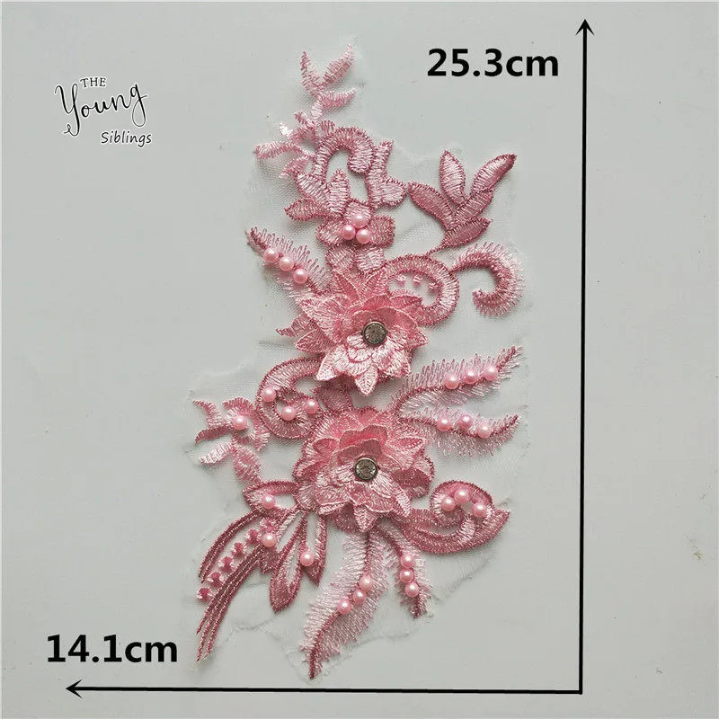 Модный изысканный ABS жемчужный цветок украшение вышивка ремесло кружевной воротник DIY Одежда декольте швейная аппликация аксессуары - Цвет: YL1349