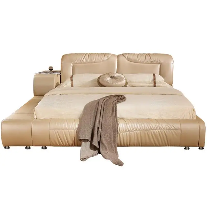 مضاءة الشقي قورتو طقم سرير عصري غرفة أثاث أطفال Letto هل Yatak Odasi Mobilya جلد دي Dormitorio Mueble كاما Moderna السرير