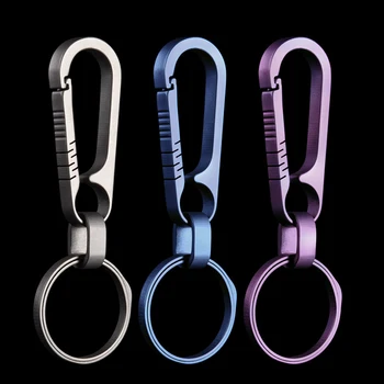 

Titanium Alloy Key Ring Hung Buckle Pocket Keychain Buckle Outdoor EDC Tool