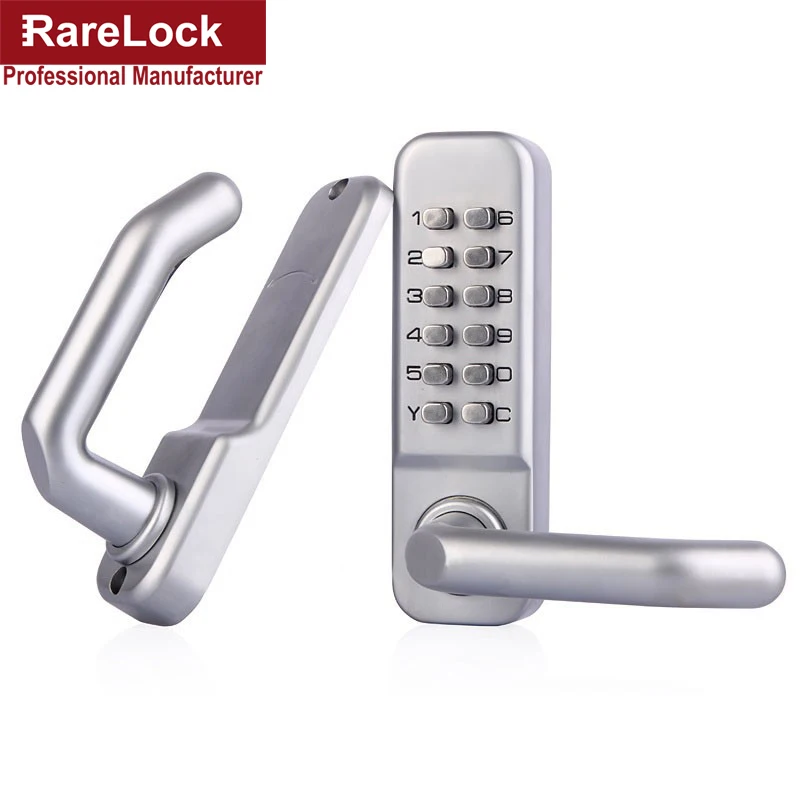 

Rarelock Christmas Supplies Mechanical Combination Handle Door Lock Custom Code for Bedroom Office Expressway Door DIY aa