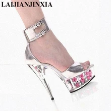 Сексуальная танцевальная обувь laijianjinxia 15 см босоножки на высоком каблуке, для ночного клуба, Обувь для танцев на шесте Танцы модель обуви женские туфли на высоком каблуке K-191