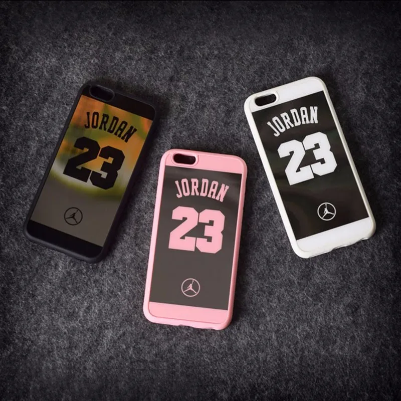 

Basketball Sport Cell Phone Case for Iphone 7 plus Michael Jordan 23 Fundas Soft Silicone Mirror Iphone 5 Se 6 6splus Back Cover