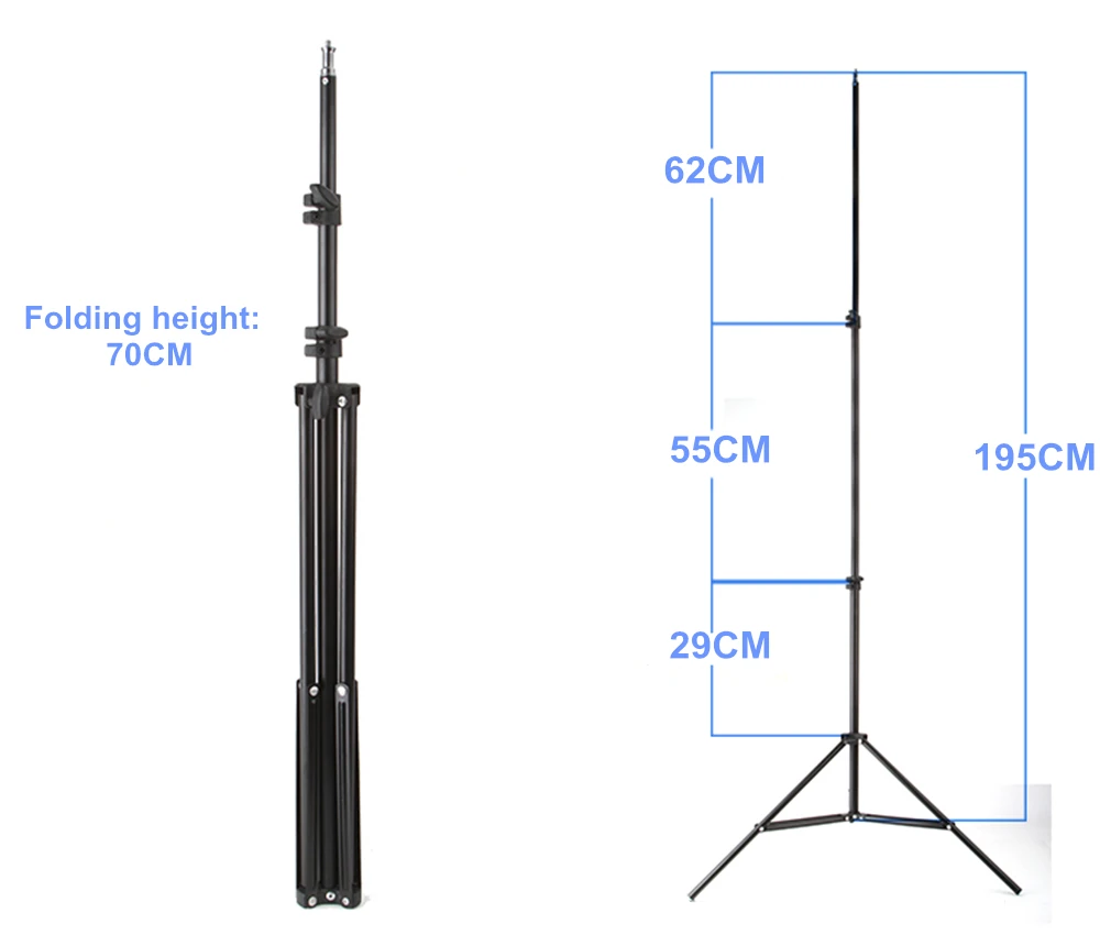 Viltrox 1,9 м (74in) раза осветительная стойка-Трипод с 1/4 головки винта Softbox для фотостудии зонтики для отражения освещения при видео съёмке