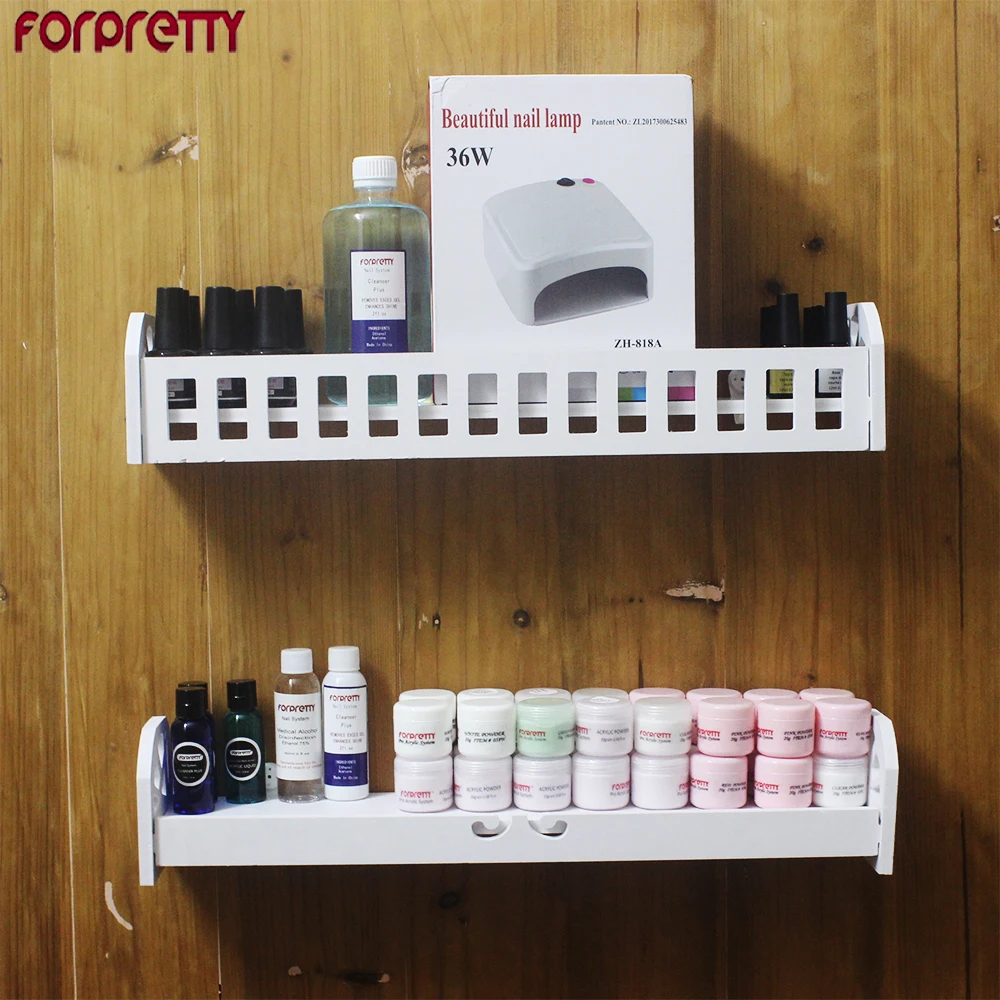 

Nail Polish Shelves Forpretty Stand For Gelnagel Repisas Acrilico Wall Prateleira Para Verniz Display Gel Color Organizer Shelf