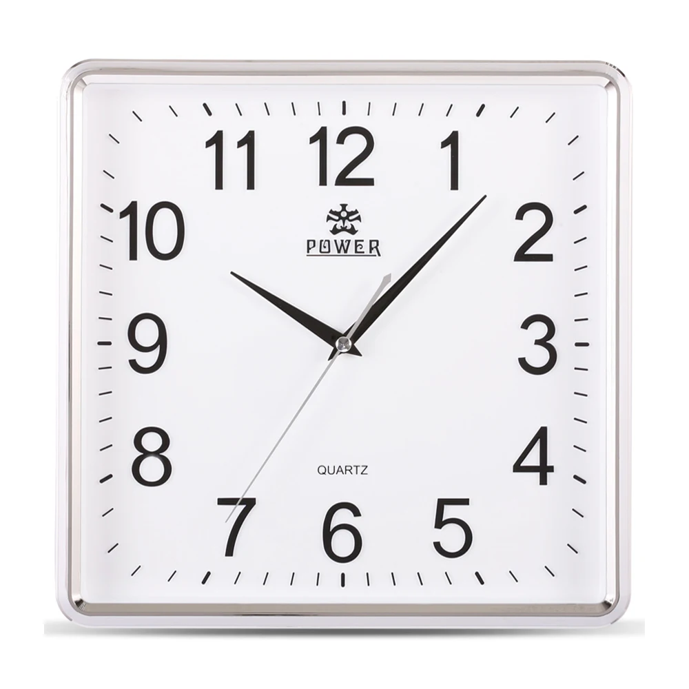 Бренд питания 12 дюймов большие настенные часы простые Horloge Murale Reloj De Pared Klok