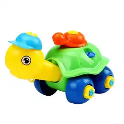 Современные Пластик черепаха автомобиля Дизайн Рождественский подарок разборки Обучающие Игрушечные лошадки для детей 16*10*10 игры детей