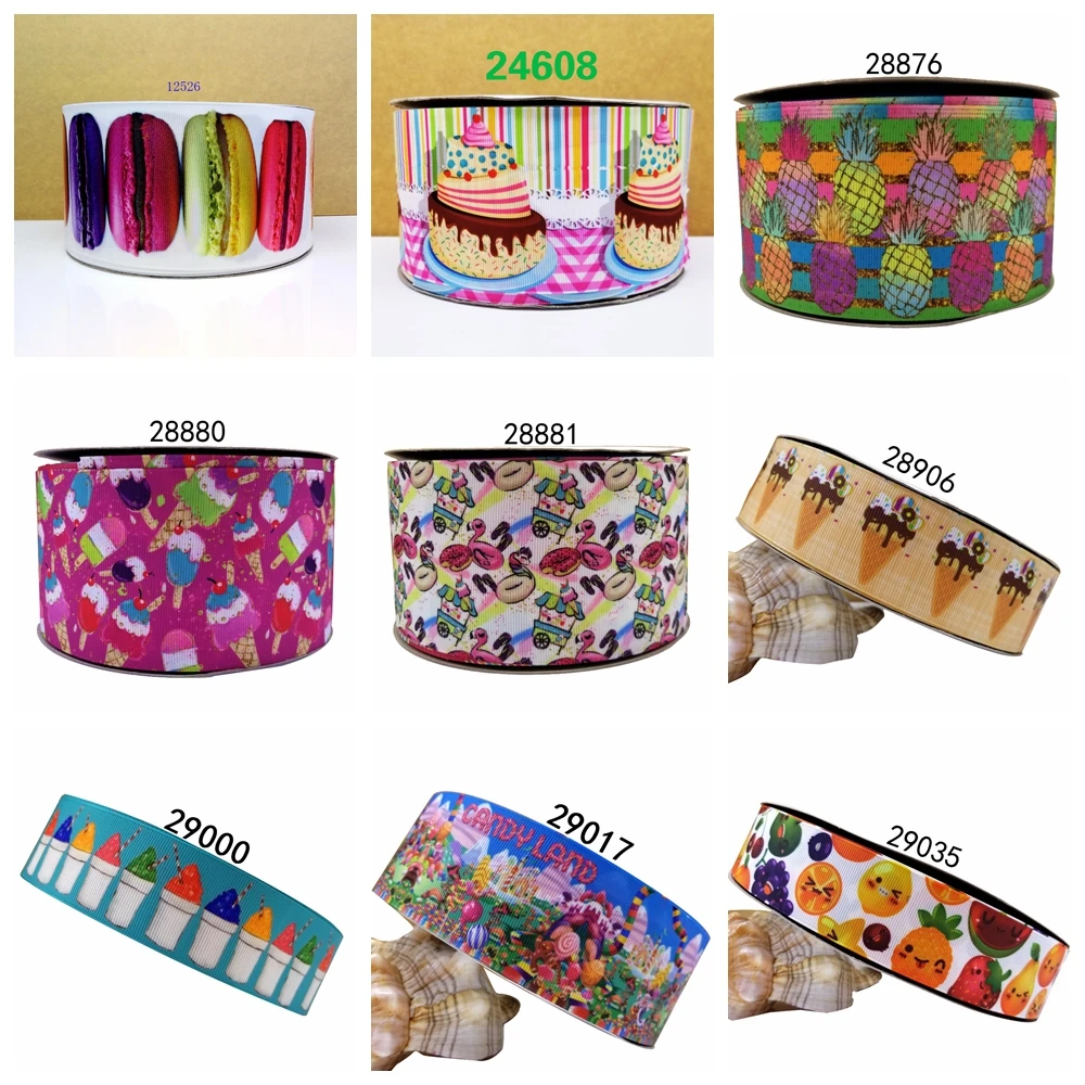 

Free shipping 2019 new arrival ribbons Hair Accessories ribbon 10 yards printed grosgrain ribbons 29017