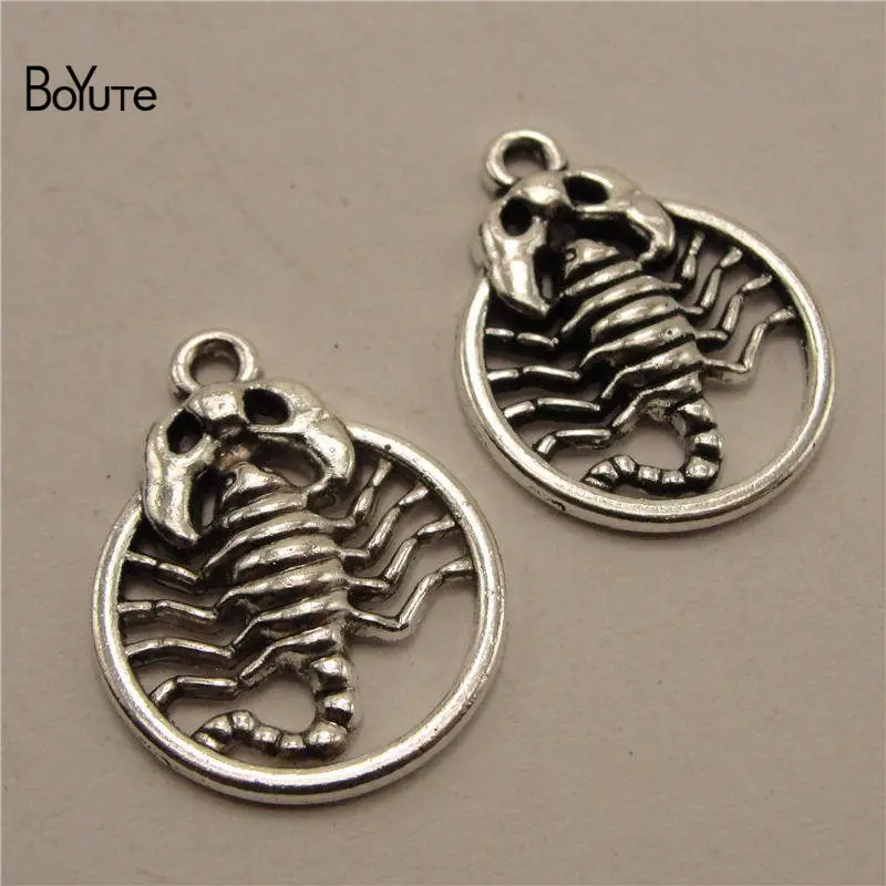BoYuTe (50 PiecesLot) Wholesale Metal Alloy 1925MM Scorpion Pendant Charms Diy Hand Made Jewelry Accessories (4)