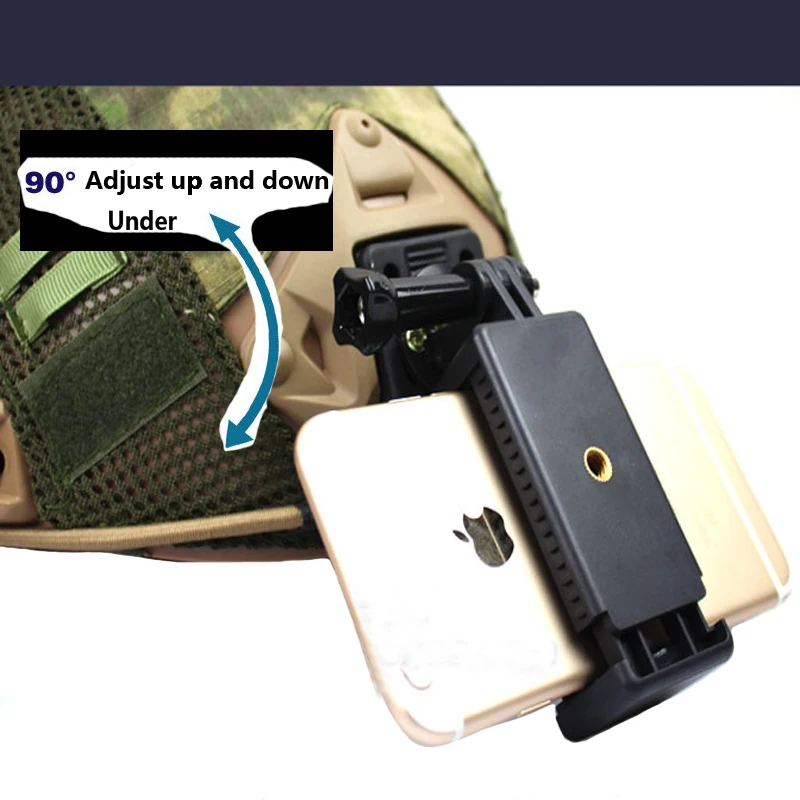 

Airsoft Tactical Helmet Accessories NVG Mount base Connecter adapter Fixed Mount For Mobile Phone Gopro Hero 1 2 3 4 Camera Bk