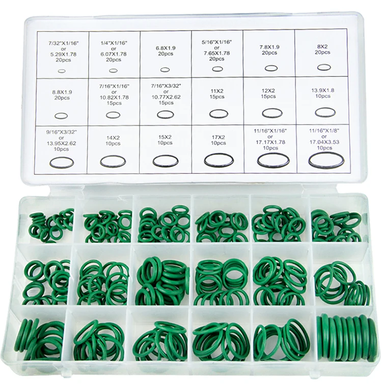 270 Pcs 18 Sizes Kit Air Conditioning O Rings Oring Garage Set Car Auto Vehicle Repair With Case | Обустройство дома