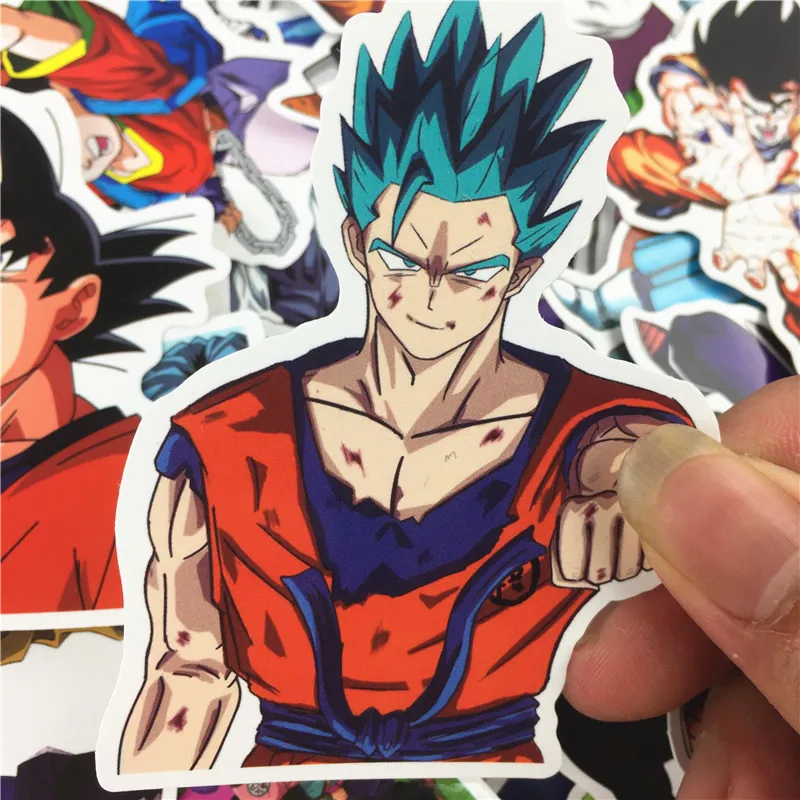 

36 pcs/lot Anime dragon ball Z Stickers Waterproof Sticker Funny For Car Laptop Luggage Skateboard Motorcycle Decal Kids Toy