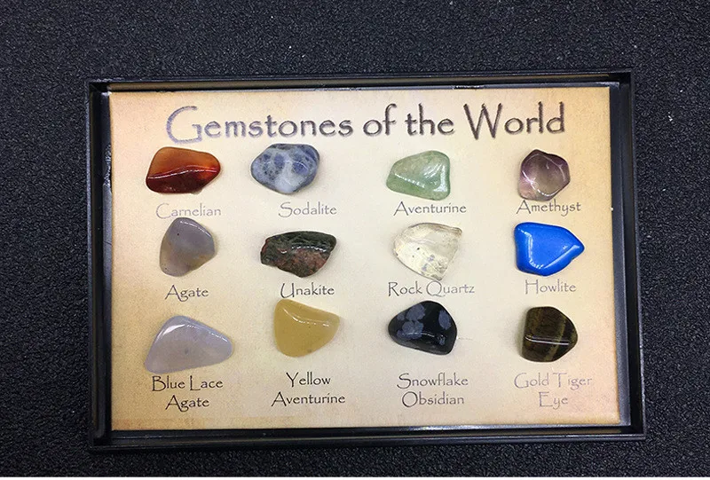 12 видов мини натуральный кристалл руды образца минеральный камень география учебные материалы образец минерала подарок для детей Образование