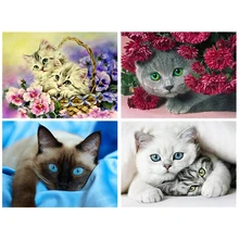 Алмазная краска Алмазная вышивка 5d Сделай Сам полная квадратная животные Кошка-Алмазная мозаика Алмазная краска daimond краска ing