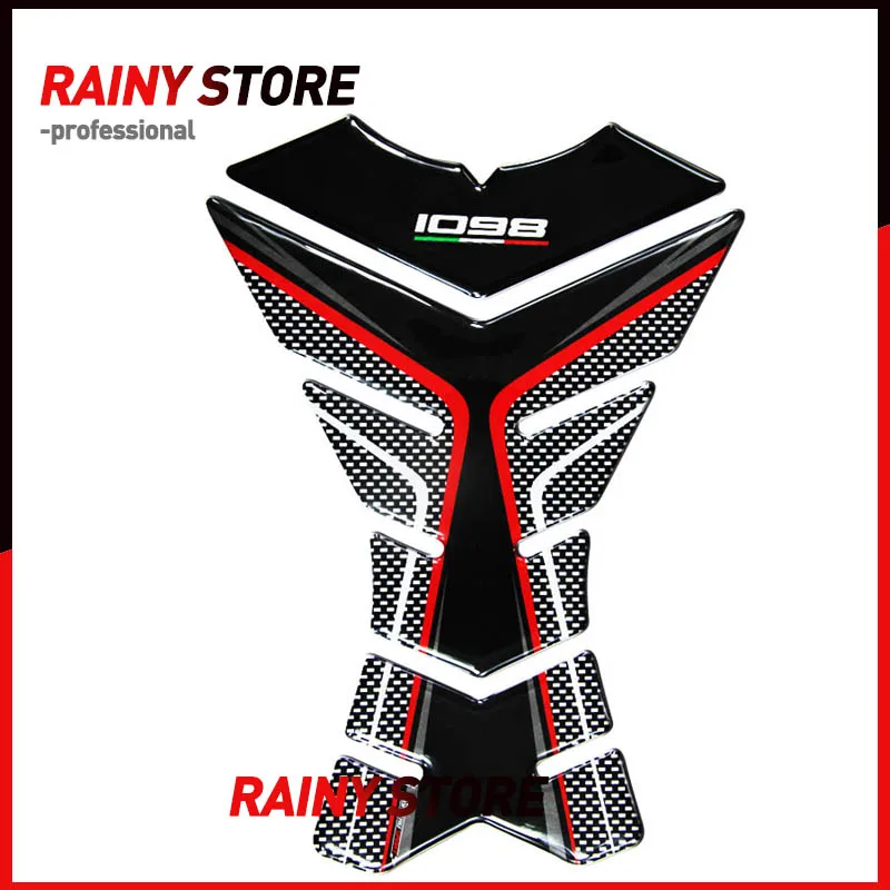 

Motorcycle Tank Pad Protector 3D Gel Case for Ducati Streetfighter 1098 1098R 1098S Tankpad Decals