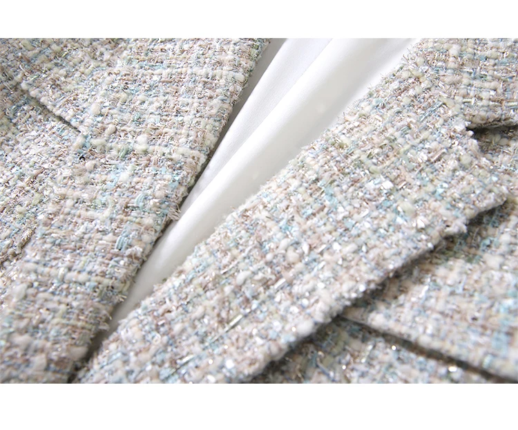 New arrival autumn women's tweed coat Chic Korean style women blazers coat A523