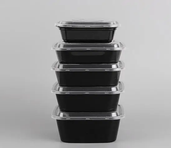 50Pcs Disposable Microwave Plastic Food Storage Container Safe Meal Prep Containers For Home Kitchen Food Storage Box