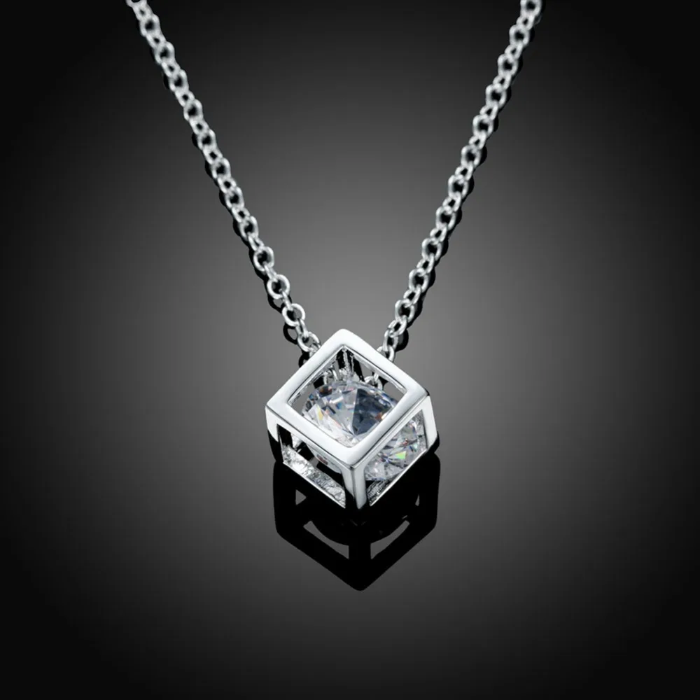 Simple-Style-Elegant-Women-Square-Shape-925-Sterling-Silver-Necklaces-New-Long-Cubic-Zirconia-Pendant-Fine (1)