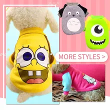 New Autumn And Winter Warm Coat Pet Dog Clothes Cotton Soft Dog Jacket Cute Cartoon Clothing Small Dog Pet Clothes XS-XXL