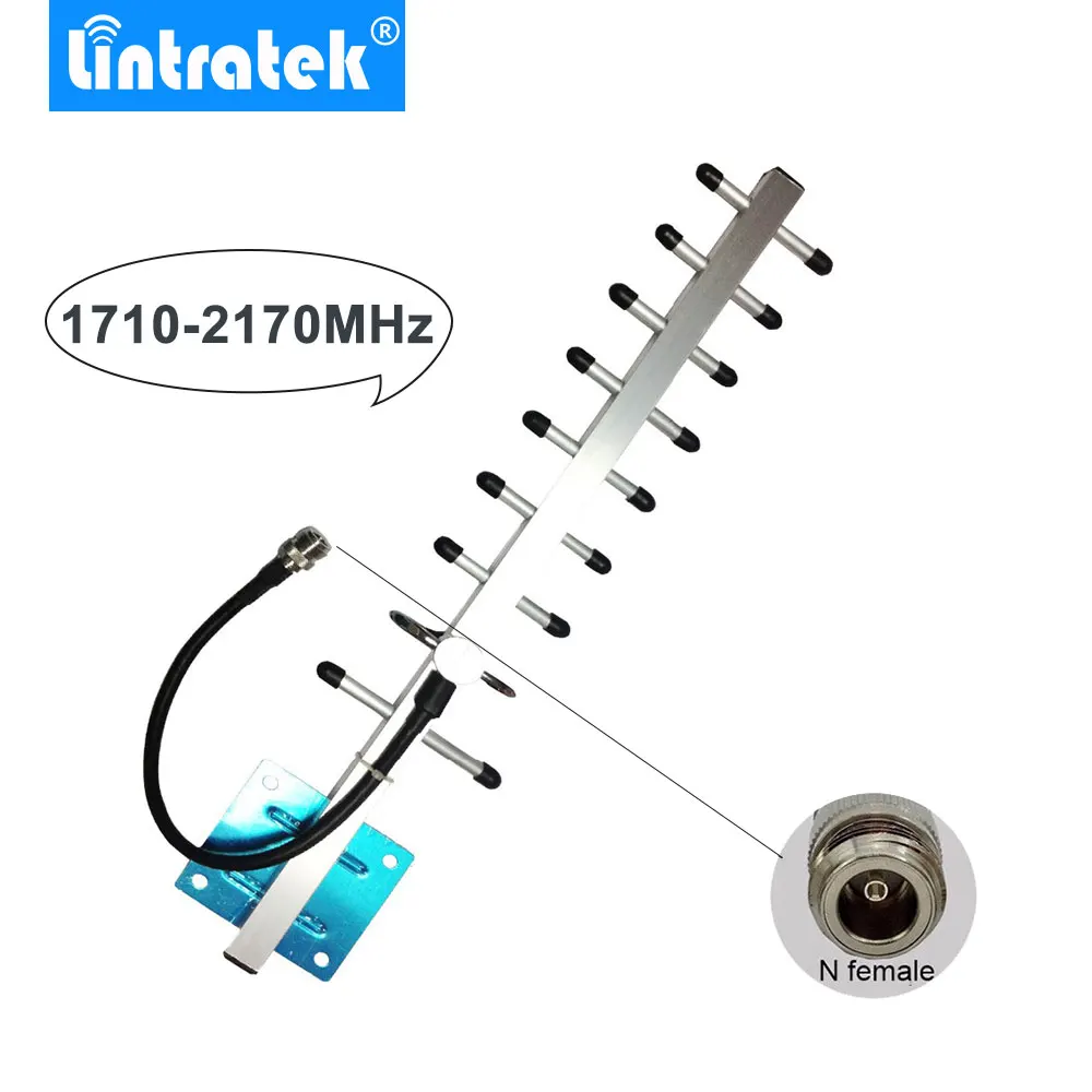 

Yagi Antenna 1710-2170MHz 13dbi Signal Boosters External Antenna for Mobile Phones Signal Repeater Cell Phone Booster Amplifier/