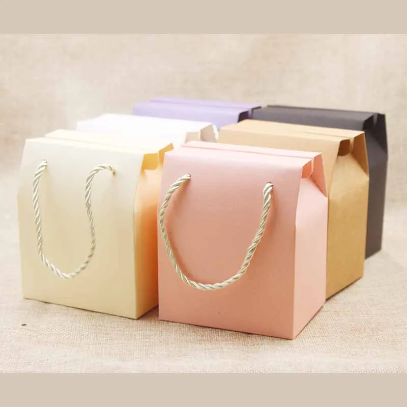50pcs wholesale gifts package boxes 5x5x8/10/12/15/20cm series paper box white home party suppiles box