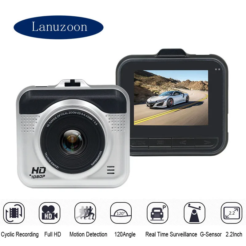 Dash Cam Автомобильный dvr камера g-сенсор в машину видео Full HD 1080 P 2 дюймов ЖК-экран Dashcam
