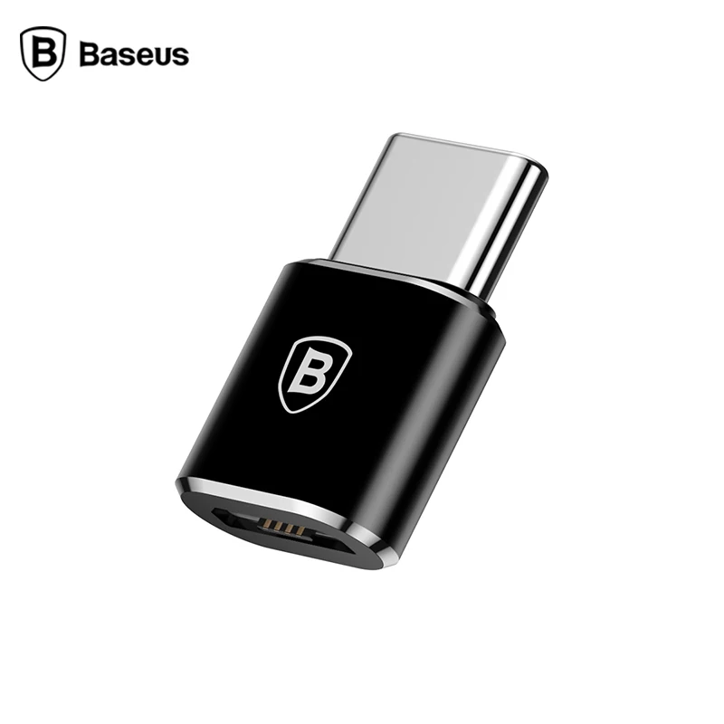 Baseus Micro usb type C OTG адаптер конвертер для Macbook телефон тип-c штекер для Micro Женский тип-c OTG разъем зарядный кабель