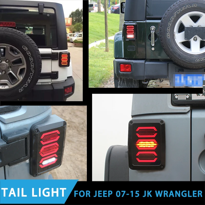 UE/US Standard Plugs Type Pair LED Reverse Brake Lamp Tail Lights Car Bulb Replacement Light For 07-15 JEEP JK WRANGLER 04 UE/US Standard Plugs Type Pair LED Reverse Brake Lamp Tail Lights Car Bulb Replacement Light For 07-15 JEEP JK WRANGLER 04