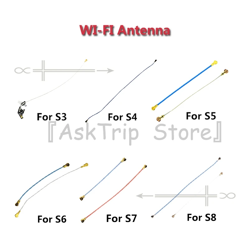 Wi-Fi Flex для samsung Galaxy S3 S4 S5 S6 S7 S8 Edge Plus Note 2 3 4 5 8 Wi-Fi сигнала антенны гибкий кабель для телефона ремонт Запчасти