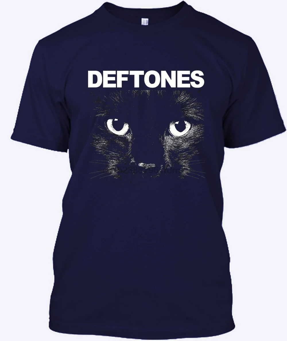 Модная Повседневная футболка с принтом Мужская вырезом лодочкой S Deftones со