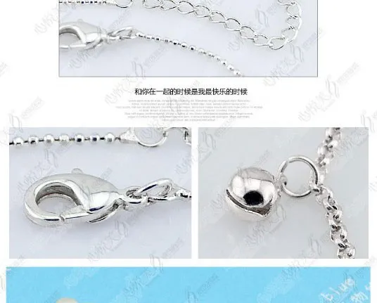 Корейская мода 925 стерлингового серебра колокольчик ножной браслет ноги Ретро стерлингового серебра ювелирные изделия подарок на день рождения
