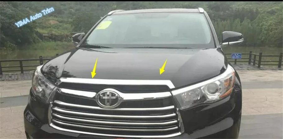 Lapetus для Toyota Highlander KLUGER 2014 2015 2016 ABS Авто Стайлинг Хром Передняя средняя решетка