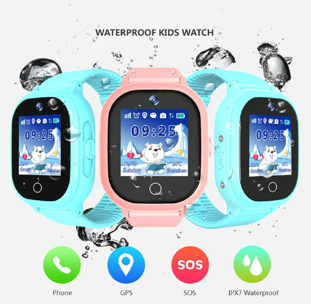 TD06S gps телефон позиционирование модные детские часы водонепроницаемые IP67 1,3 дюймов цветной сенсорный экран SOS детские умные часы для мальчиков и девочек