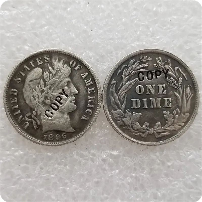 США 1896-P S O Парикмахерская Liberty Head Dime копия памятных монет-копии монет медаль