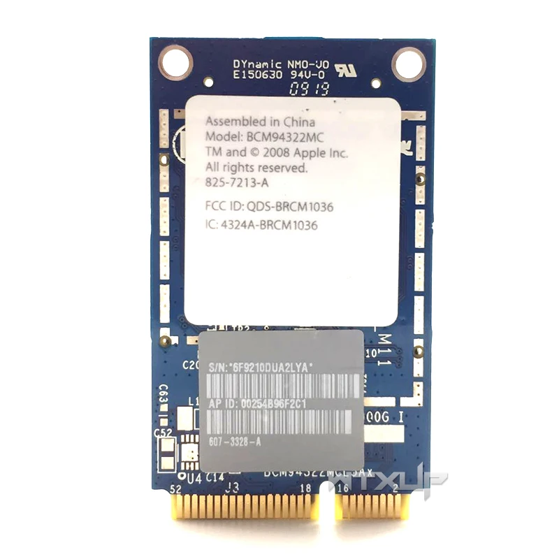 Broadcom BCM94322MC 4322 для Apple аэропорт 802,11 a/b/g/n 300 Мбит/с беспроводной сети Wi-Fi PCI-E Mini Wlan сетевая карта Поддержка MAC OS