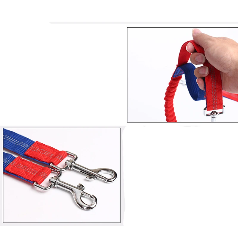 New Elastic Dog Traction Belt Rope Set Dog Leash Pet Run with Keeper Pets Sport Leash With Belt Free Hand Multifunctional Leash5