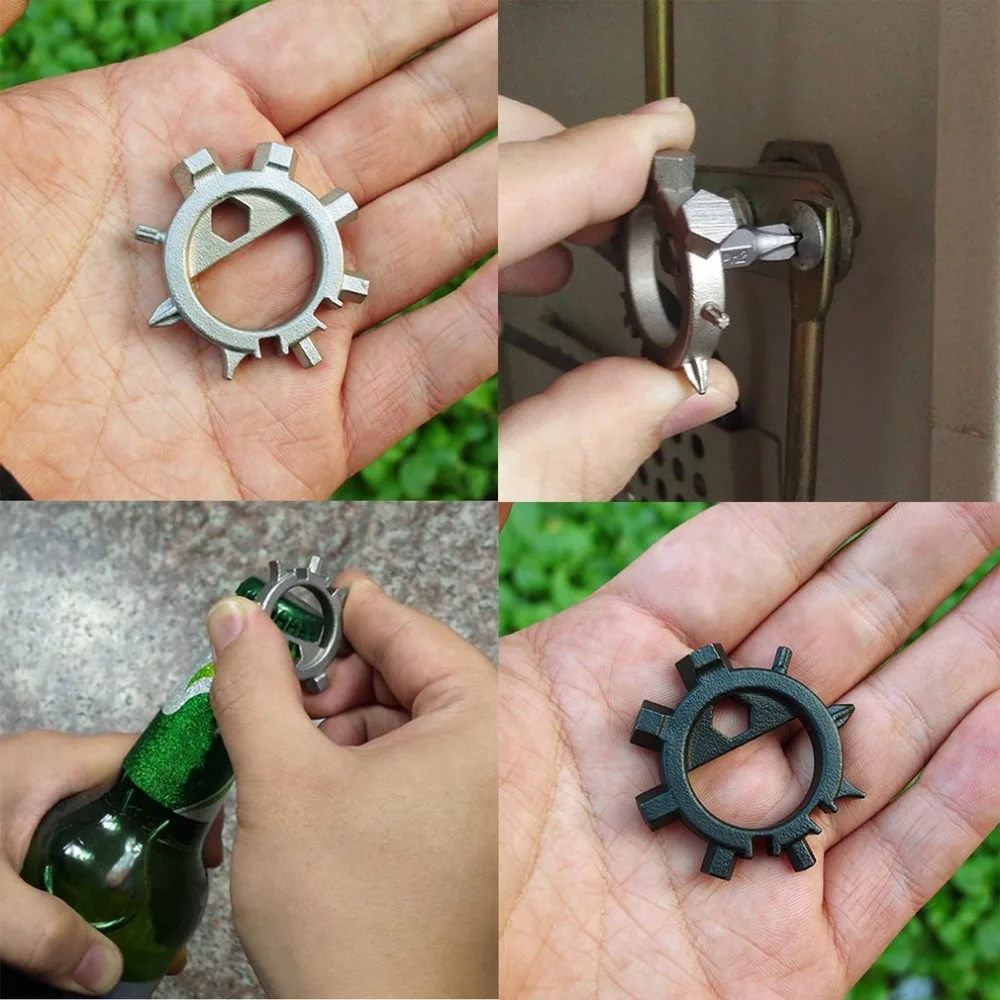 

Multifunctional Gear Outdoor Octopus Shape Keychain Screwdriver Bicycle Bike Repair Tools 12 Function Portable Tools Kits