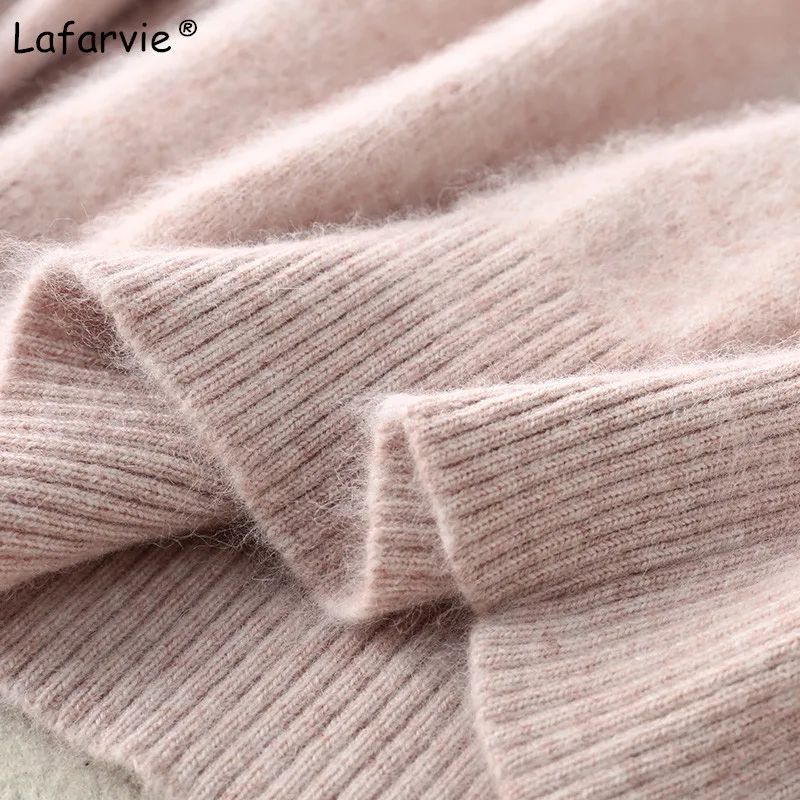 Lafarvie New Autumn Winter Turtleneck Women Sweater Pullover Female Casual Thick Knitted Mink Cashmere Sweater Warm High Quality Lafarvie New Autumn Winter Turtleneck Women Sweater Pullover Female Casual Thick Knitted Mink Cashmere Sweater Warm High Quality