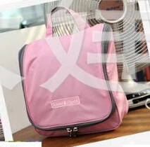 Вместительные дорожные сумки для хранения медицинской одежды, органайзер для туалетных принадлежностей, сумка для багажа, сумка для макияжа, для купания, посылка, висячая сумка - Цвет: pink