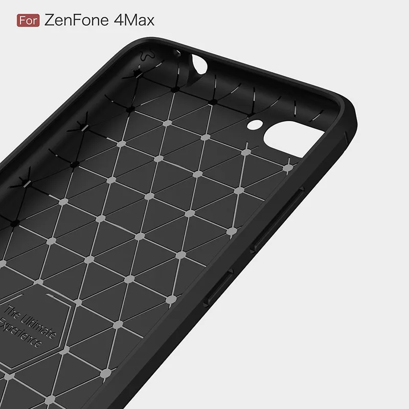 carbon fiber brushed silicone case asus zenfone 4 max (4)
