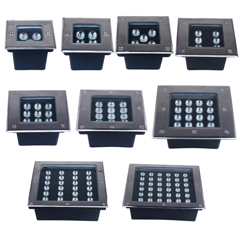 Parque de Luz ao ar Branco Verde Livre Jardim Iluminação Quadrado Recesso Enterrado Lâmpada Subterrânea Levou Luz Inground Ac110-240v 16w Ip66 5 Cheap Lâmpadas subterrâneas