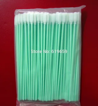 

100 pcs Flexible Head Foam long swab with long handle For Cleaning Printhead Nozzles, Wipers, and Caps